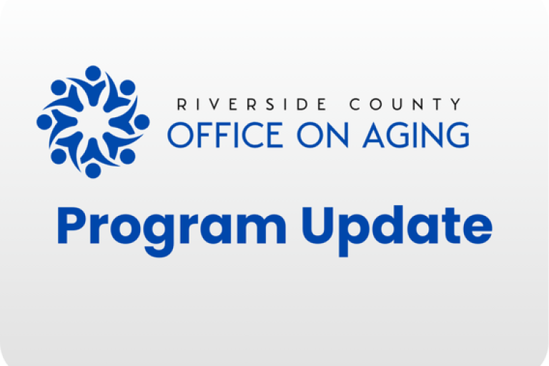 Announcement image button with the text 'Program Update'