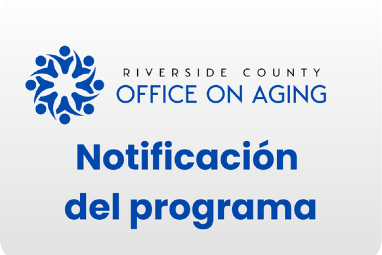 Announcement image button with the text 'Program Update'